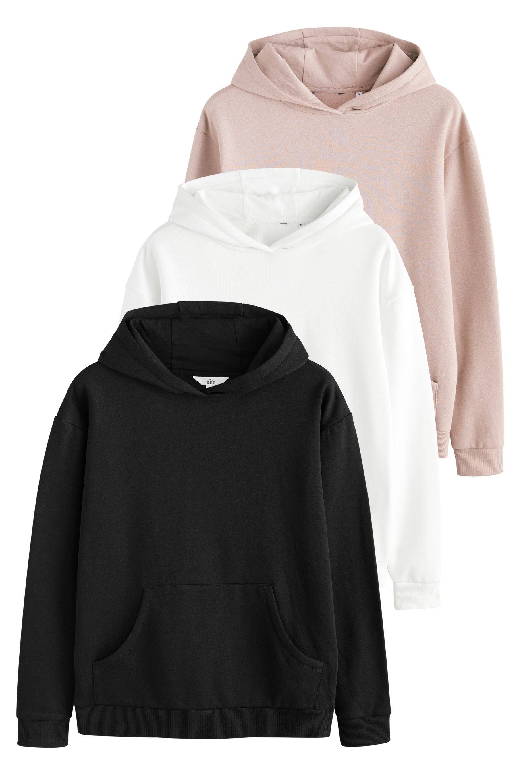 Kapuzenpullover The Set 3er-Pack Relaxed Fit Hoodies
