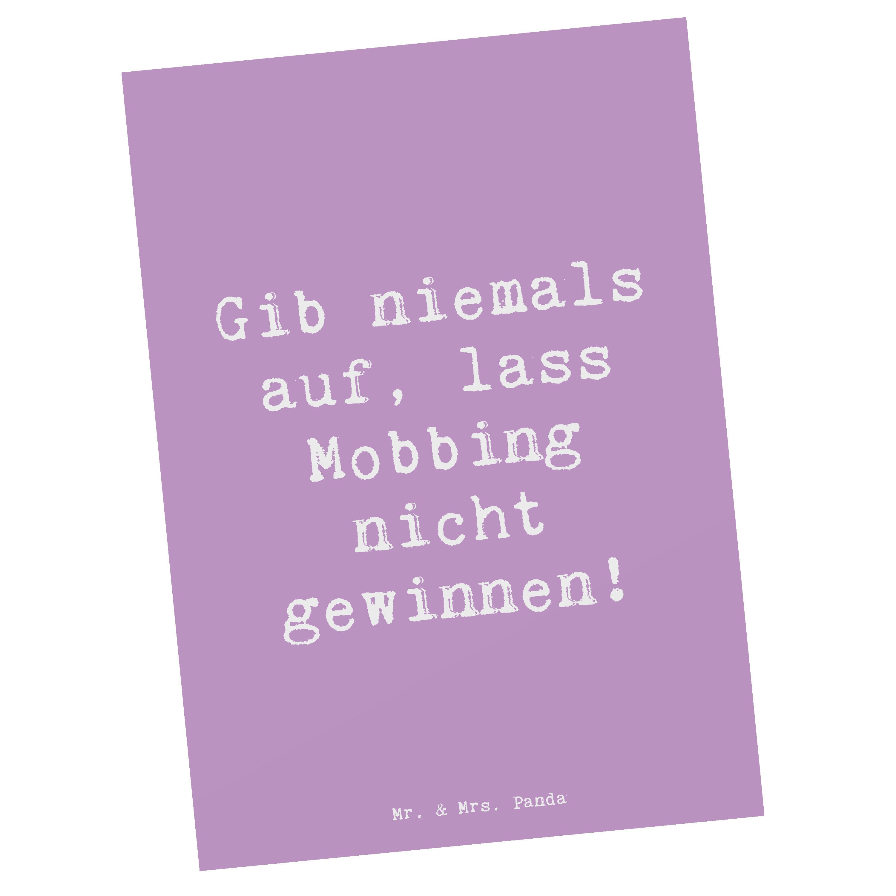 Postkarte Mobbing bewältigen - Lavendeltraum - Geschenk, Ermutigung, Geburtstag