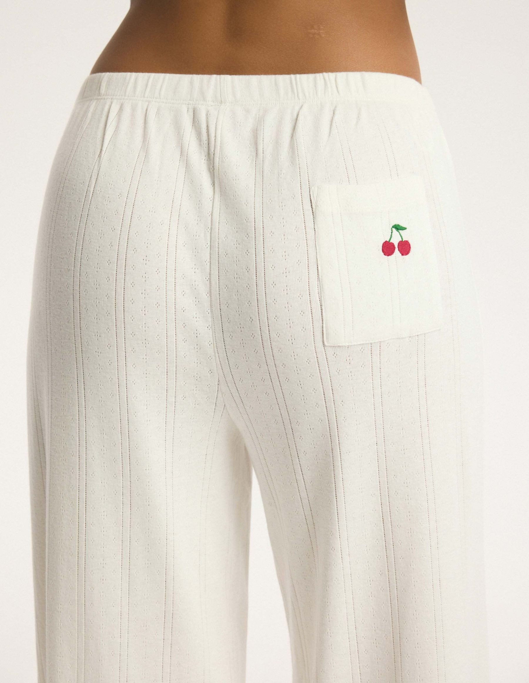 ESOTIQ Pyjama Pyjama Set Pure Cherries Kurzarm Rundhals Baumwolle Unifarben bequem (2 tlg) – Bild 5 von 5