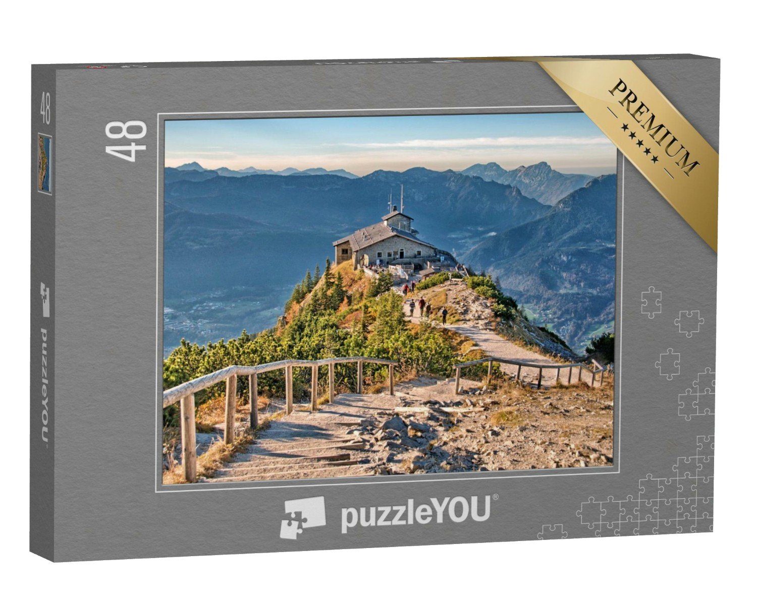 puzzleYOU Puzzle Kehlstein-Haus bei Berchtesgaden, 48 Puzzleteile, puzzleYOU-Kollektionen Deutschland, Regionale Puzzles Deutschland