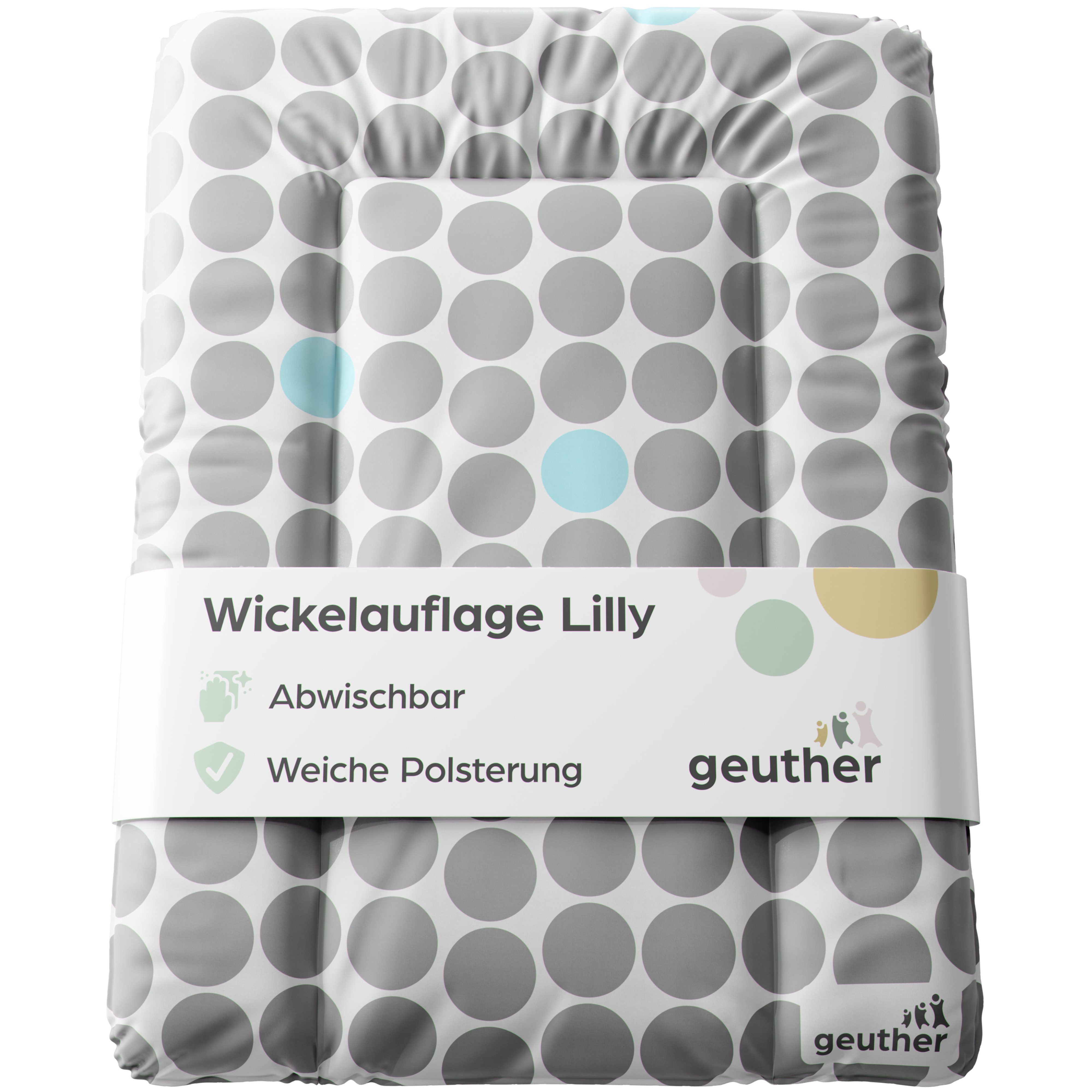 Geuther Wickelauflage Wickelauflage Lilly Wickelunterlage Wickelmulde, Made in Europe