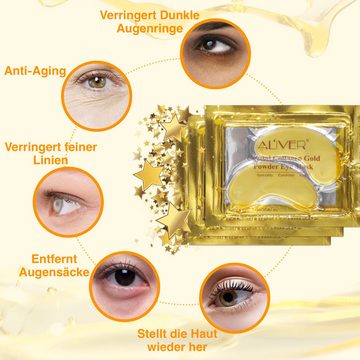 ALIVER Augenpads Crystal Collagen Gold Eye Mask Anti Aging Aliver, 25-tlg., Augenpads