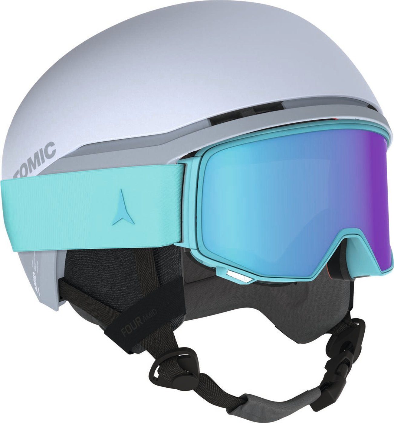 Atomic Skihelm FOUR AMID Light Grey LIGHT GREY/