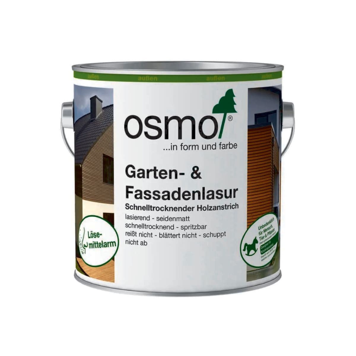 osmo Lasur Garten- und Fassadenlasur für Außen Palisander