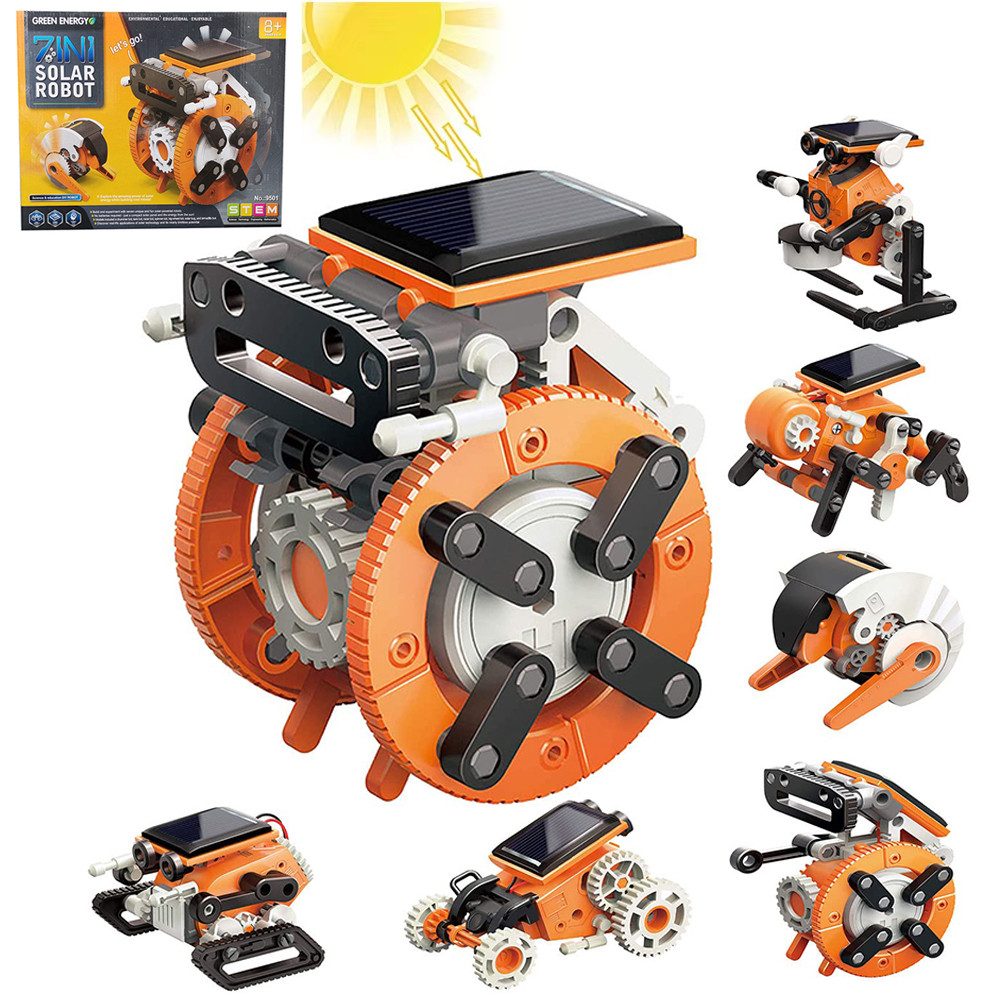 ZEUOPQ Lernspielzeug Solarroboter-Bausatz 7 in 1 günstig online kaufen