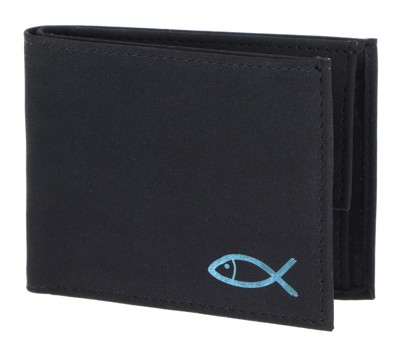 Freedom Fish Print Cyan Black