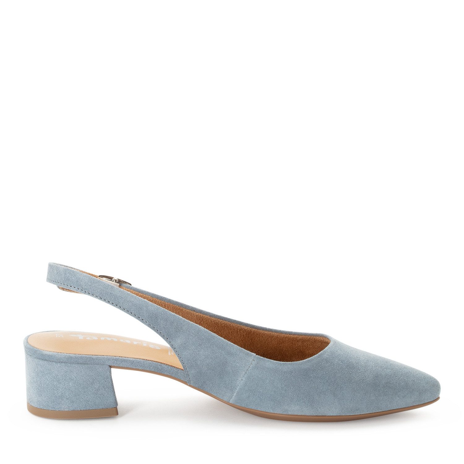 Tamaris Slingpumps, Blockabsatz, Abendschuh, Sommerschuh mit verstellbarem Riemchen