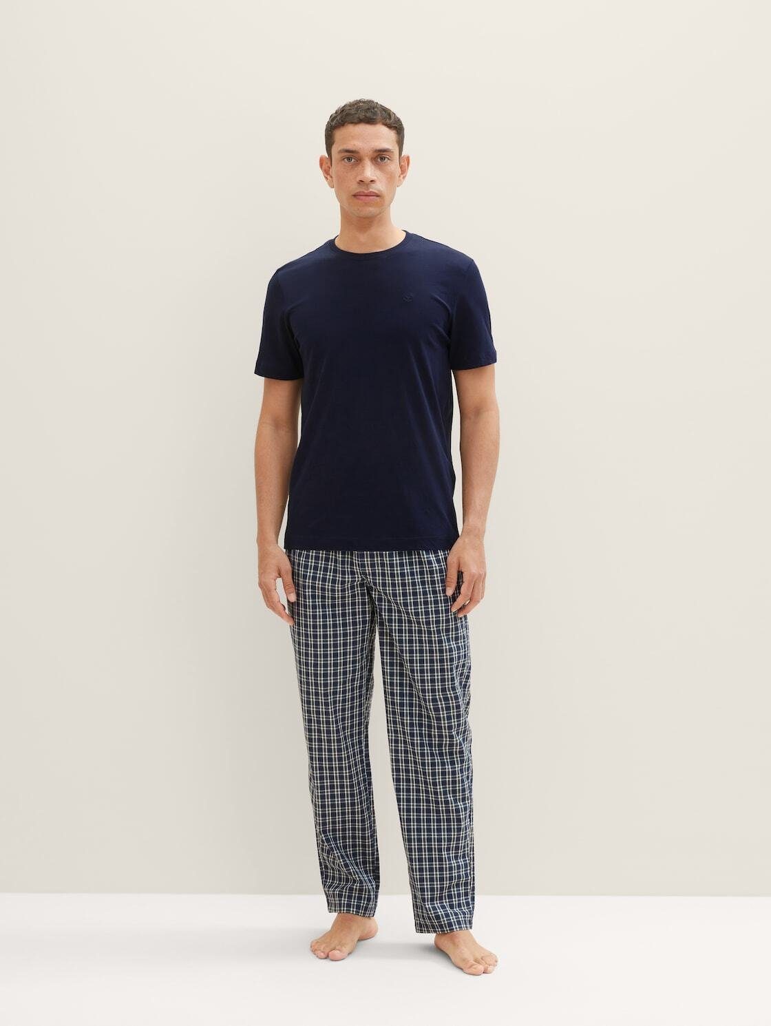 TOM TAILOR Pyjamahose Pyjama-Hose aus Baumwolle günstig online kaufen