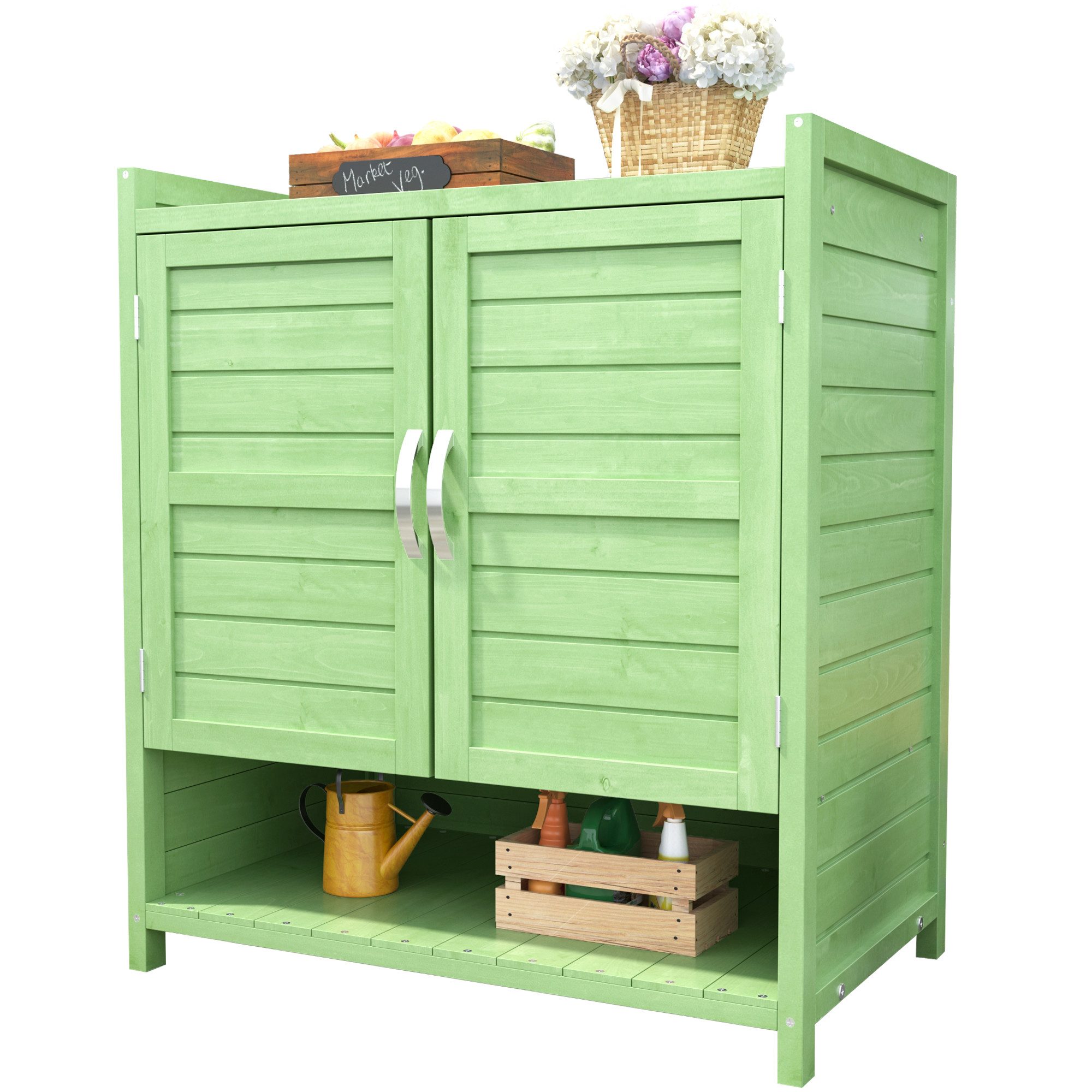 MODFU Geräteschrank Outdoor-Schrank Werkzeugschrank (Holz Gartenschrank günstig online kaufen