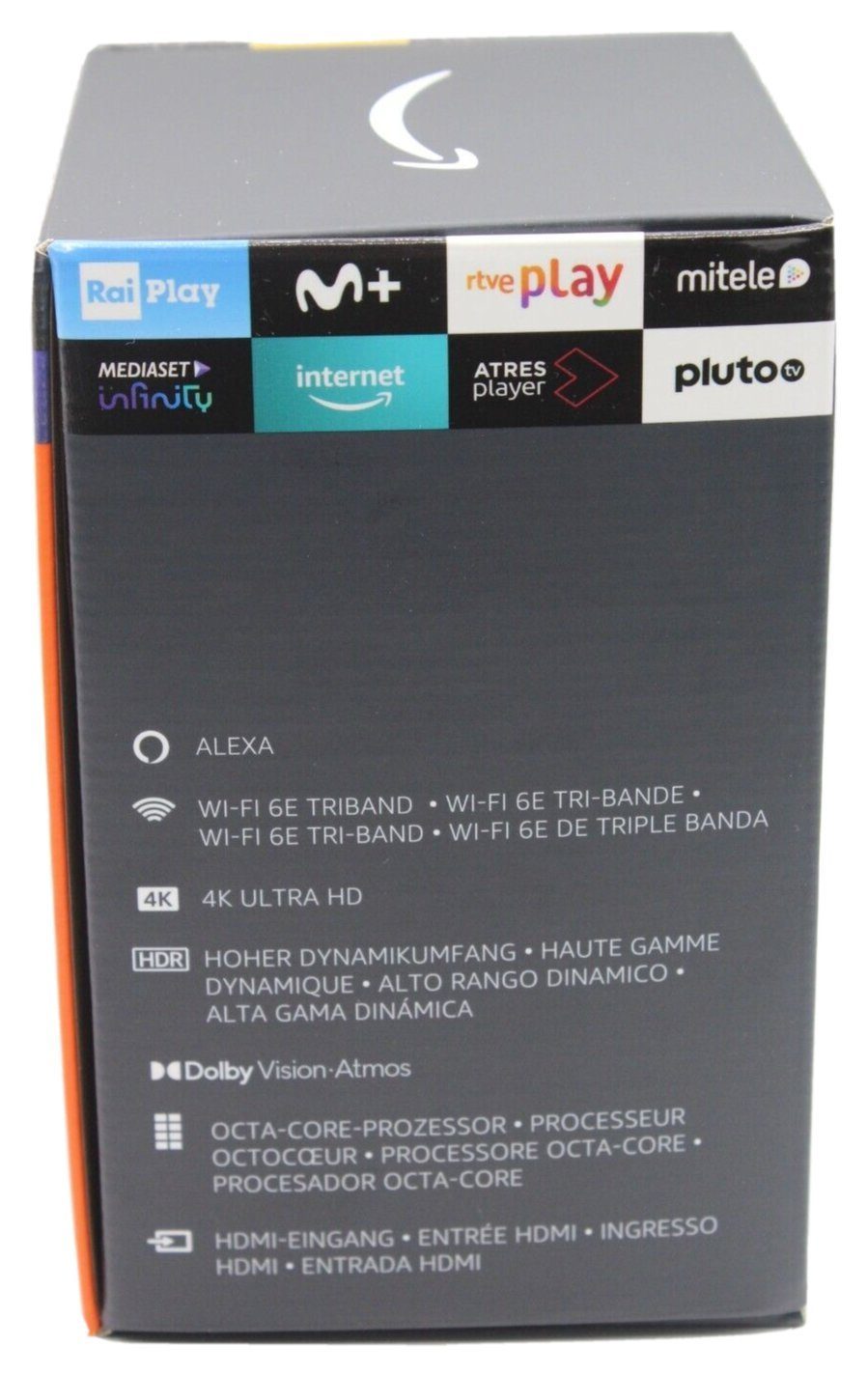 Amazon Streaming-Box Fire TV Cube 3. Generation, (Set, Amazon Alexa), Wi-Fi 6E 4k Ultra HD Netflix, Amazon Prime, Disney Mikrofon-aus-Taste