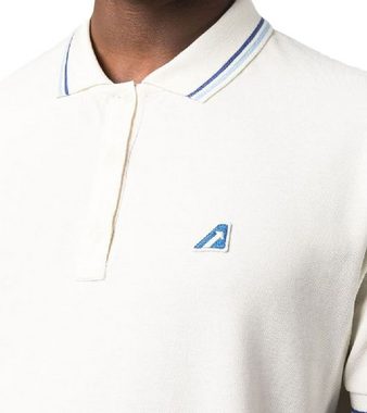 AUTRY Kurzarmhemd AUTRY Polo Tennis Herren Academy Baumwoll-Shirt Made in Italy Polo-Hemd POTM-2391 Sommer-Shirt Woll-Weiß