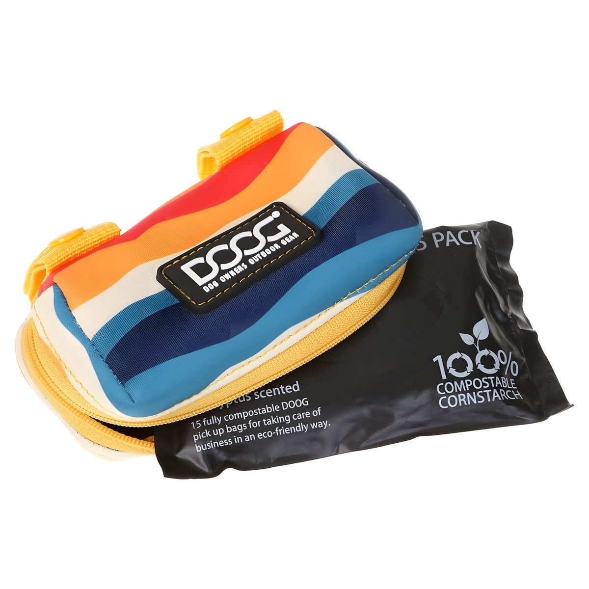 DOOG Hundekotbeutel Walkie Pouch Scout rot/gelb/blau inkl. 20 Сумка для какашек