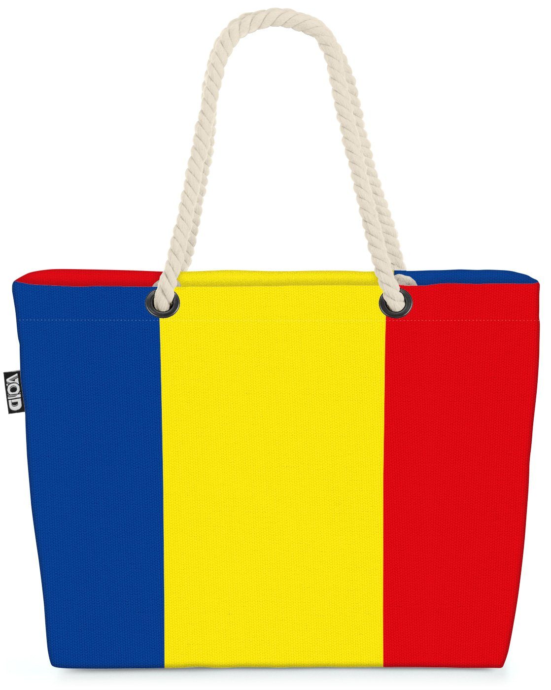VOID Strandtasche (1-tlg), Rumänien Flagge EM Länderflagge Fahne