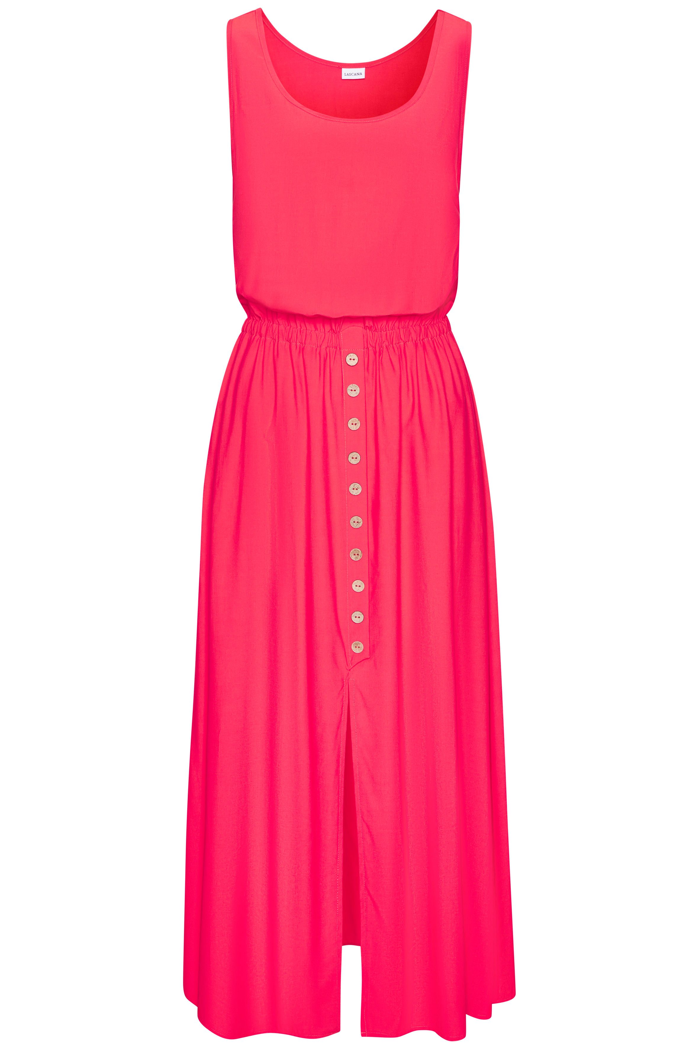 LASCANA Maxikleid mit Zierknöpfen, Sommerkleid, modisch