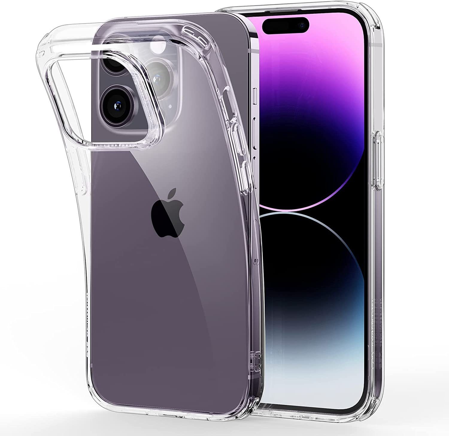 MSM Handyhülle Hülle für Apple iPhone 14 / Pro / Max / Plus Silikon Schutz Case Klar – Bild 2 von 5