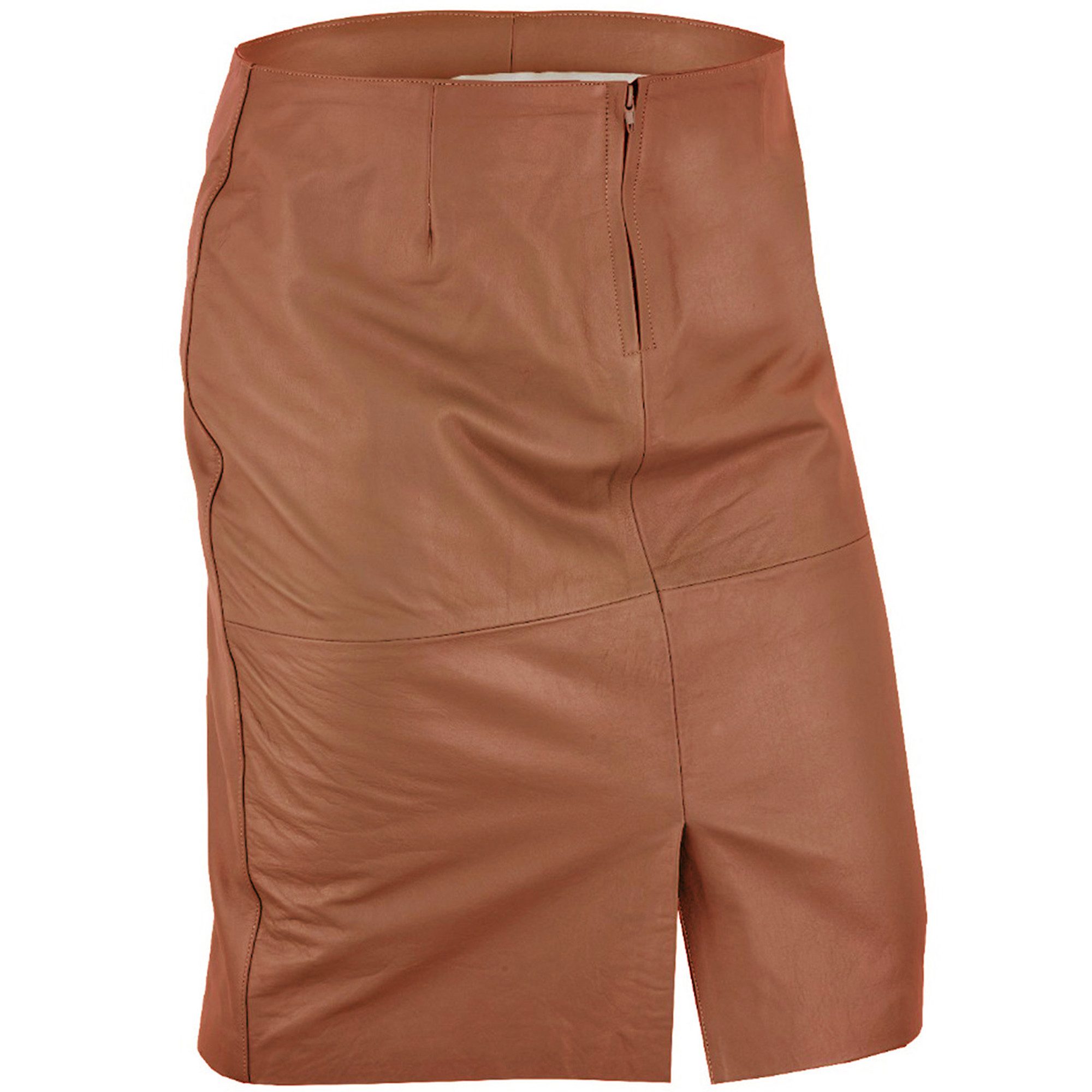 German Wear Lederrock Trend452R Midi Trendiger Midi Lederrock aus Lammnappa günstig online kaufen