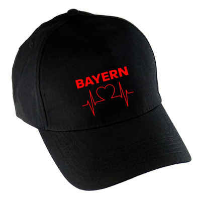 multifanshop Baseball Cap Bayern - Herzschlag - Mütze