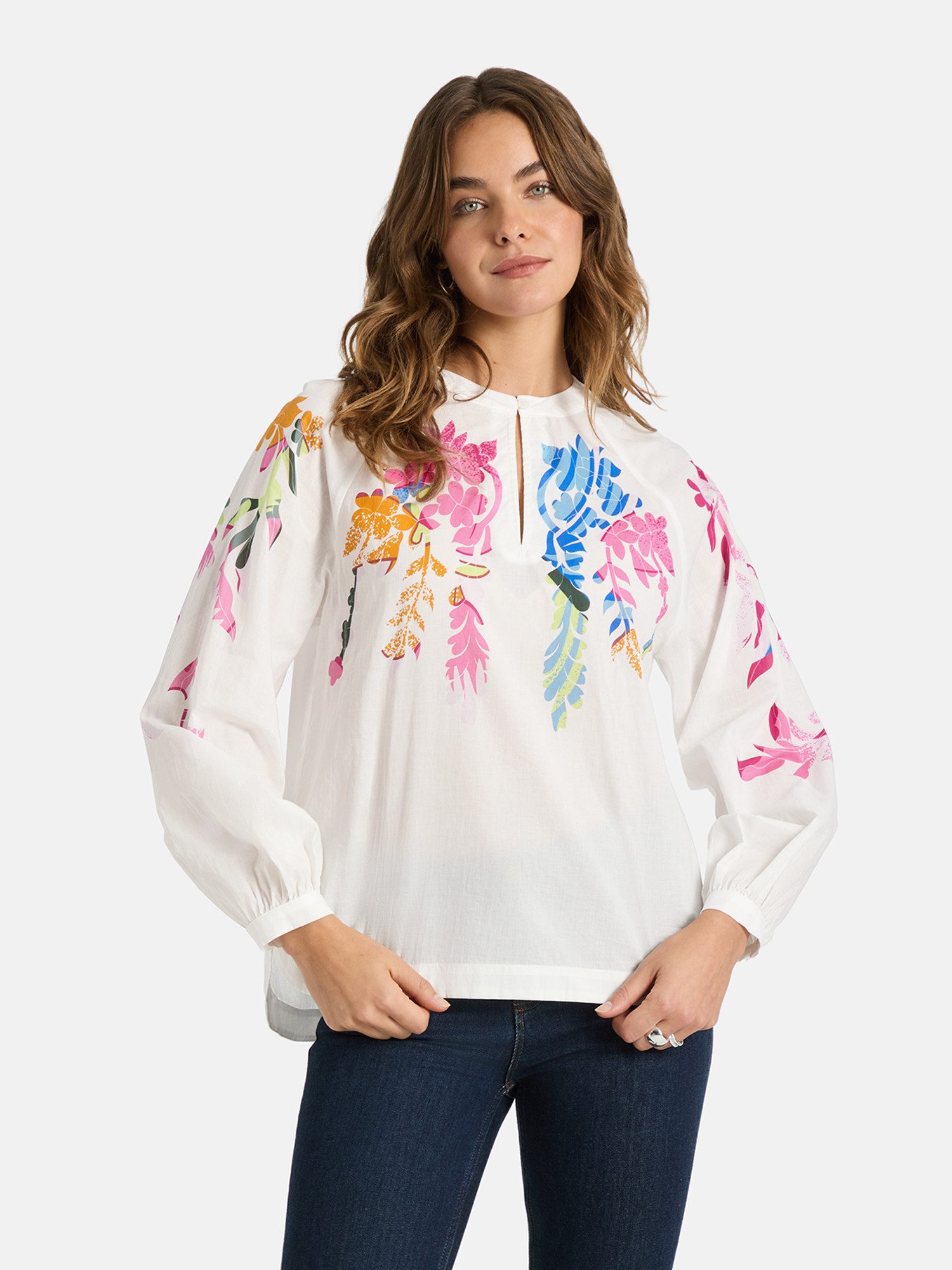 Lieblingsstück Langarmbluse RoalieL mit floralen Details