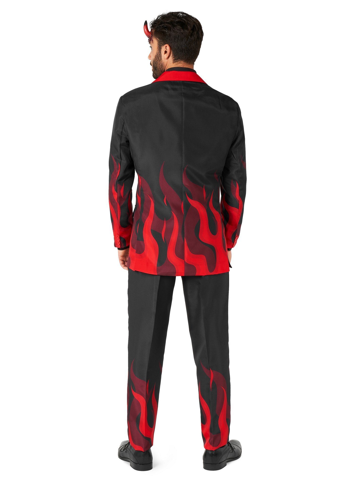 Opposuits Teufel-Kostüm Teufel Kostüm Dämon Anzug - für Karneval Halloween, Teuflisch guter Anzug für Halloween