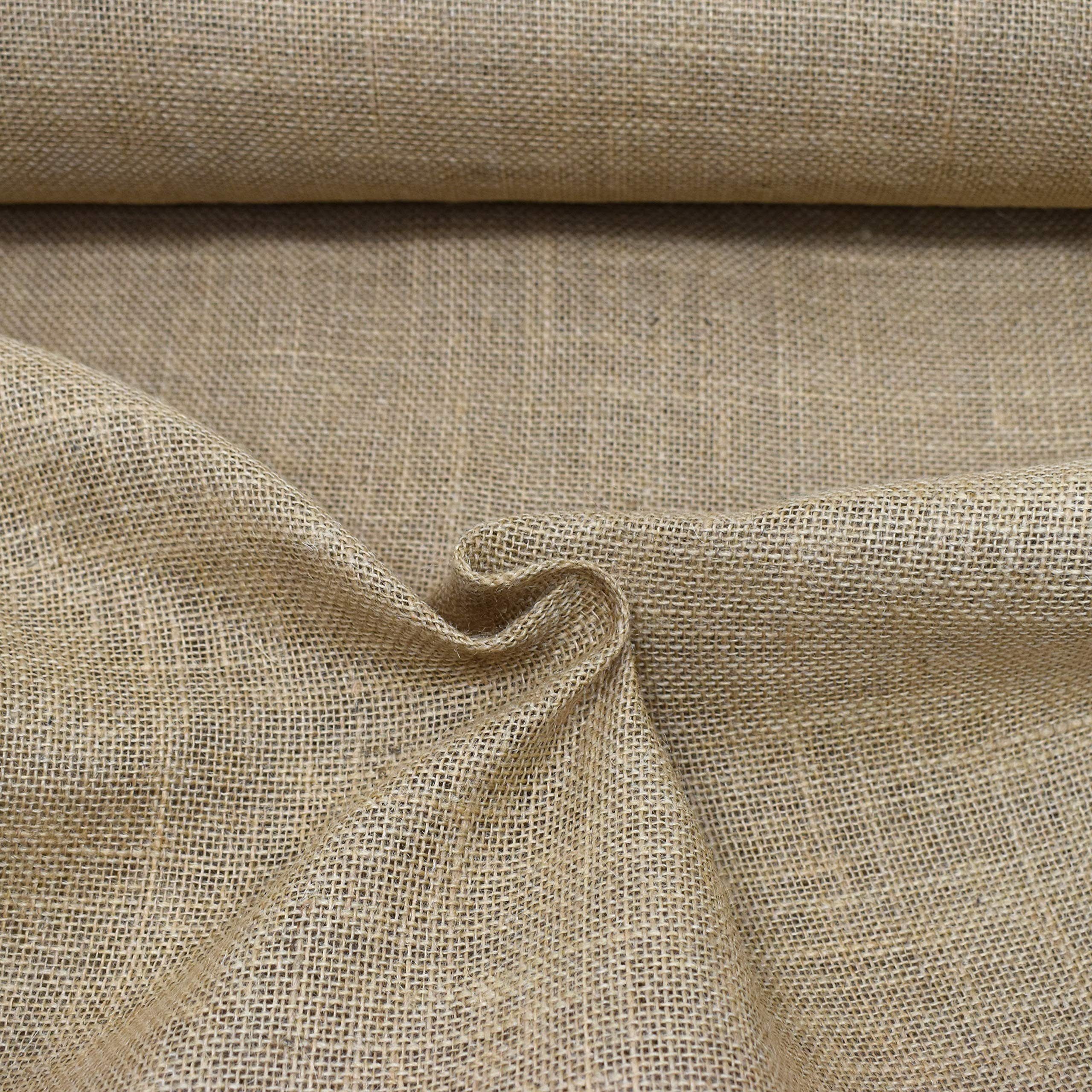 MAGAM-Stoffe Stoff "Luca", 100% Jute Rupfen Natur Sack-Leinen Dekostoff Meterware