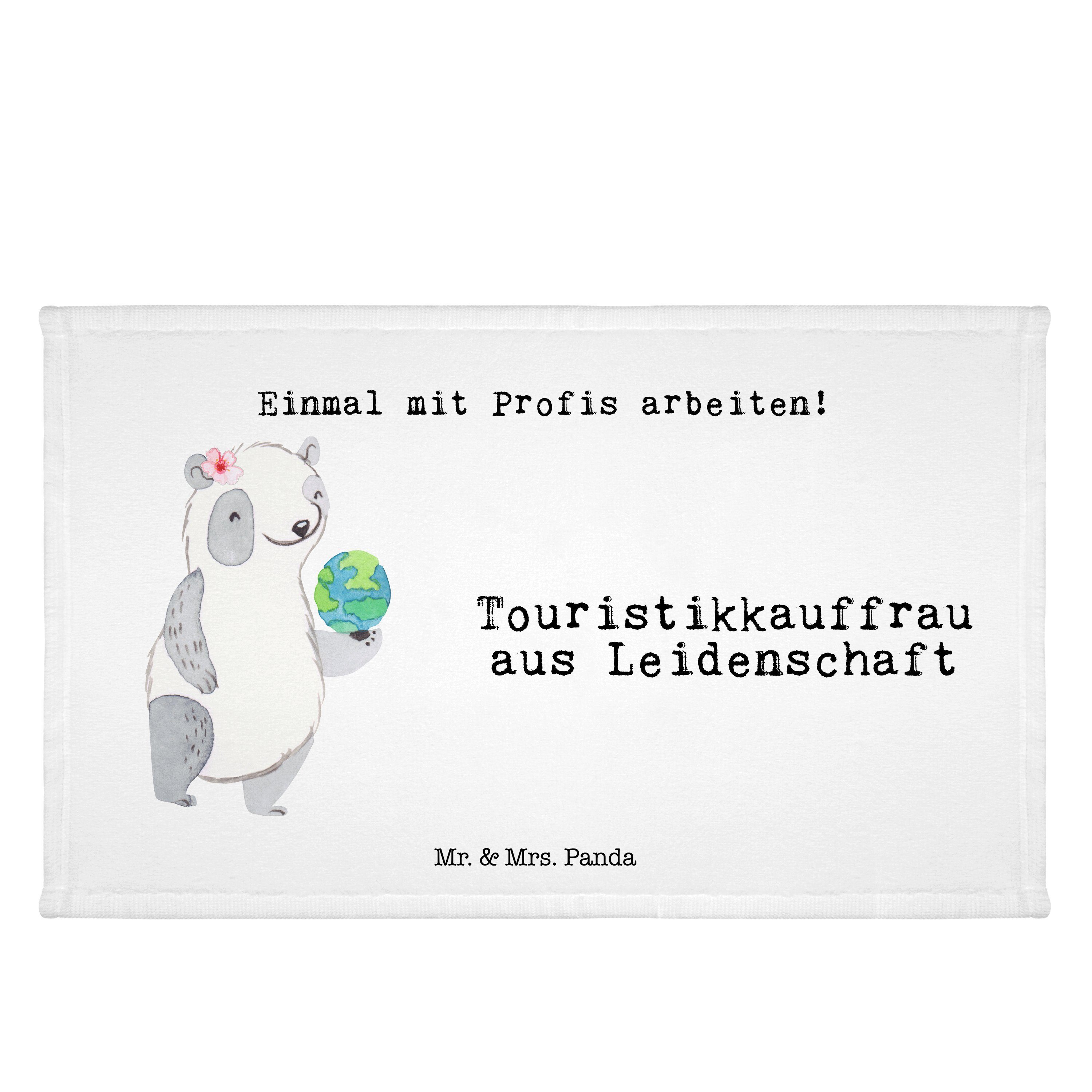 Mr. - aus Handtuch & Geschenk, Leidenschaft Mitar, (1-St) Touristikkauffrau Mrs. - Abschied, Weiß Panda