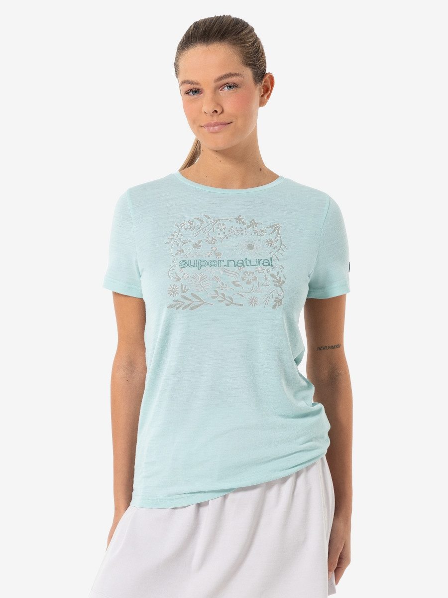 SUPER.NATURAL Print-Shirt für Damen, Merino SN günstig online kaufen