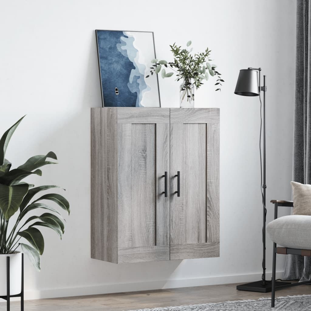 vidaXL Hängeschrank Wandschrank Grau Sonoma 69,5x34x90 günstig online kaufen