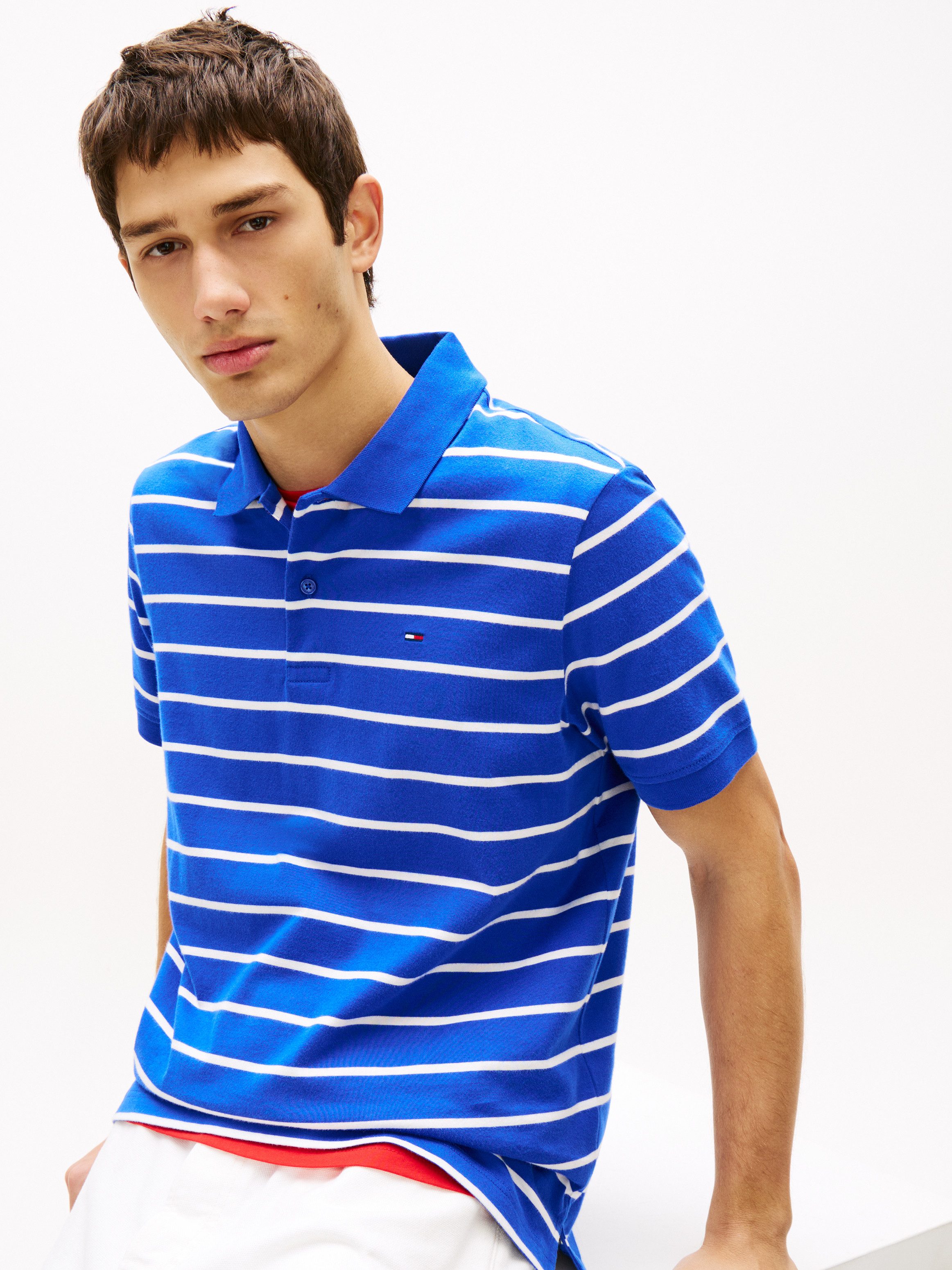 Tommy Jeans Poloshirt TJM REGULAR STRIPE Regular fit mit Polokragen