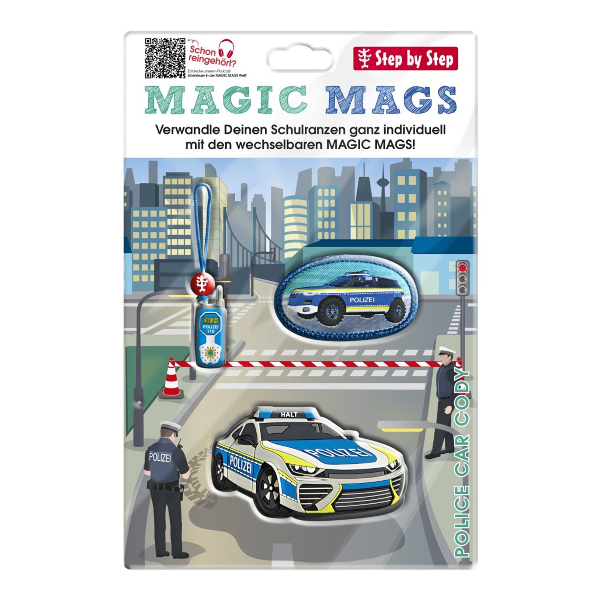 Police Schulranzen Step by MAGIC MAGS Cody Car Step