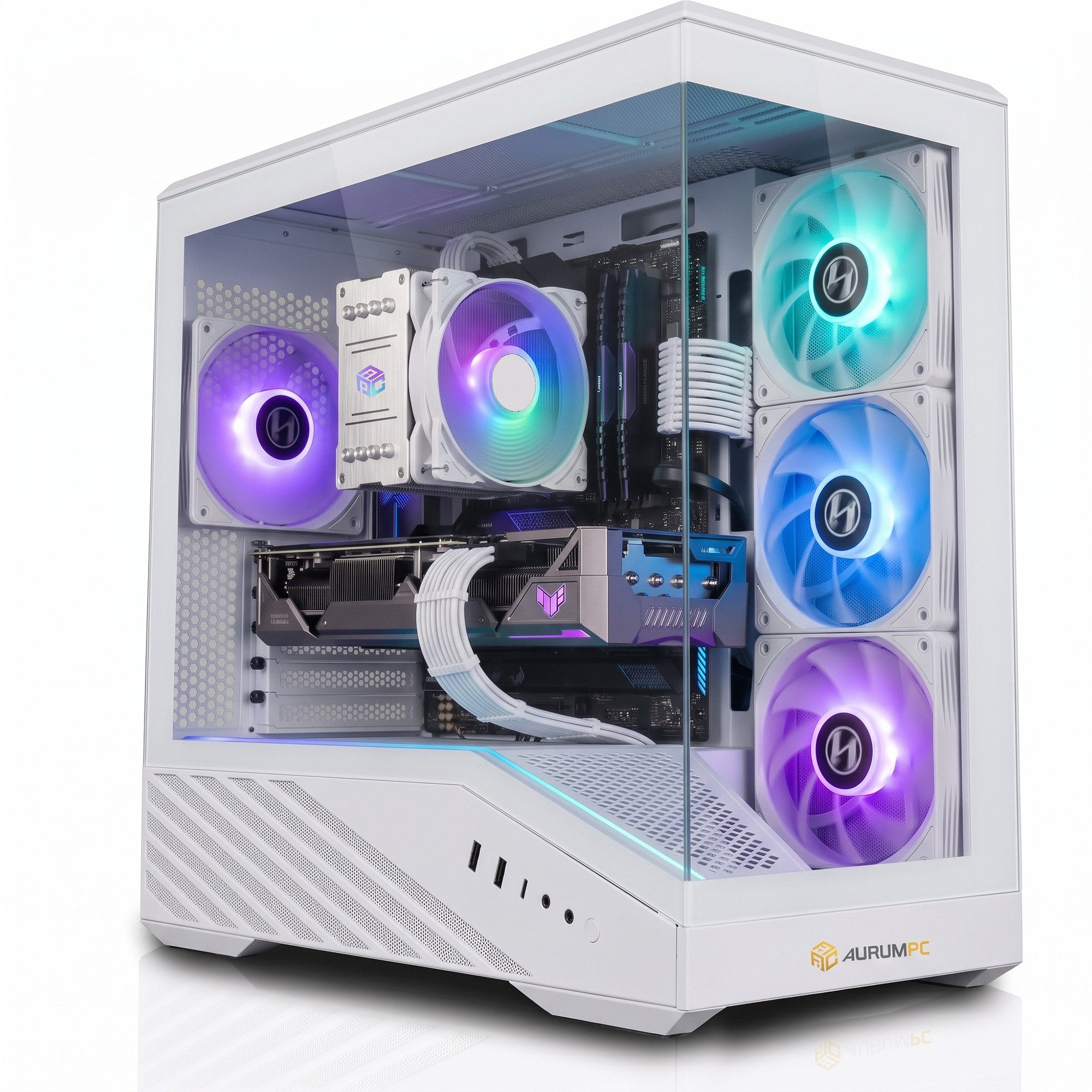 AurumPC R7 5700G mit Vega 8 integriert und 32GB DDR4 RAM Gaming-PC (AMD Ryzen 7 5700G, AMD Radeon Vega 8, 32 GB RAM, 1000 GB SSD, Luftkühlung, Windows 11, WLAN)