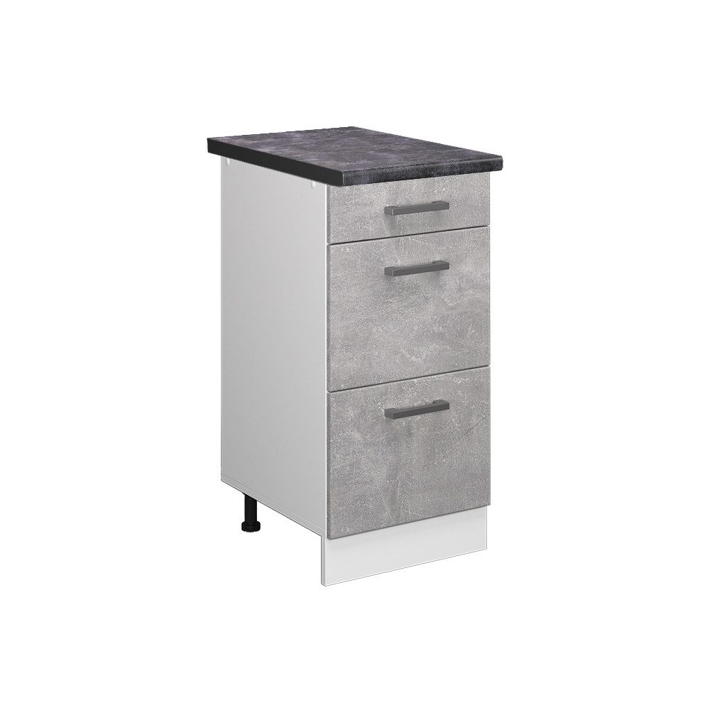 Vicco Unterschrank R-Line, Beton/Weiß, 40 cm günstig online kaufen