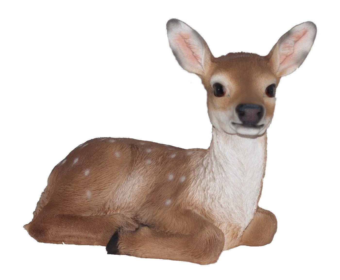 Kaufhaus le petit Tierfigur Deko Reh Kitz Rehkitz Hirsch Kuh Hirschkuh Elch Garten Skulptur Figur, Tier Dekofigur Dekoskulptur Dekoobjekt aus Polyresin (Kunststein)