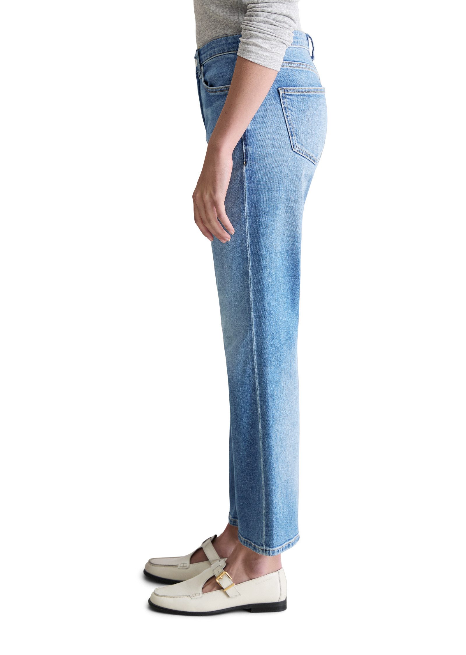 Marc O'Polo DENIM Schlagjeans aus Organic Cotton Stretch