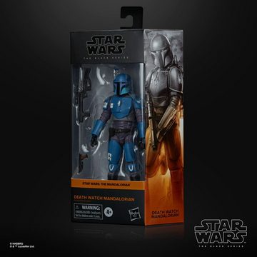 Hasbro Actionfigur Hasbro - Star Wars - The Black Series - Death Watch Mandalorian - 16 cm, (Set mit Zubehör, 3-tlg), extrem beweglich mit Zubehör