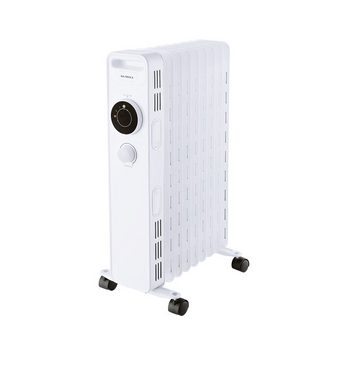 KUMTEL Ölradiator KUM-1225 Heizgerät Elektroheizung für Wohnräume, 2000 W, 9 Rippen Heizkörper, 3 Heizstufen, Energiesparend, Heizstrahler