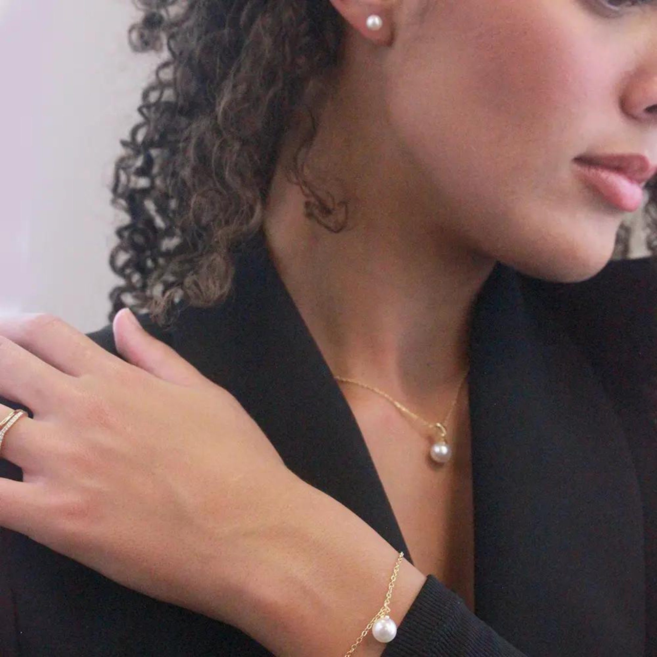 Ella Eisvogel Schmuckset 3er Perlmutt-Schmuckset: Halskette, Ohrringe, Armb günstig online kaufen