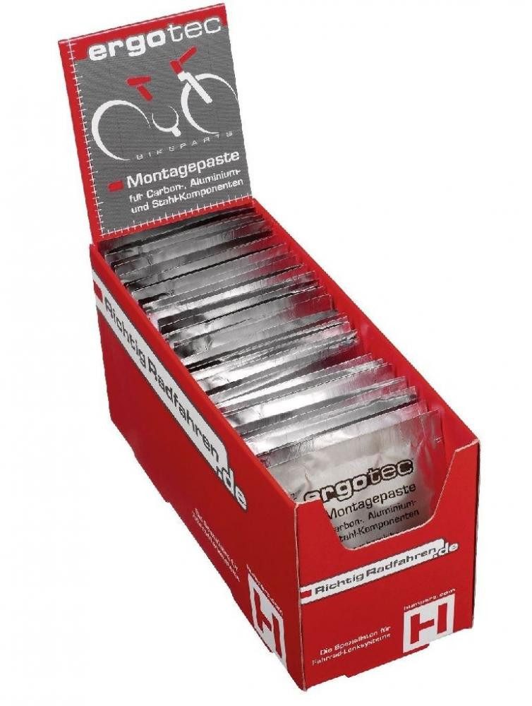 Ergotec Fahrradöl ergotec Pflegeartikel Montagepaste Beutel je 5g für Carbon Alu Stahl-K
