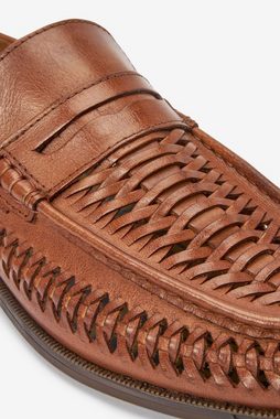 Next Slipper in Flechtoptik aus Leder Loafer (1-tlg)