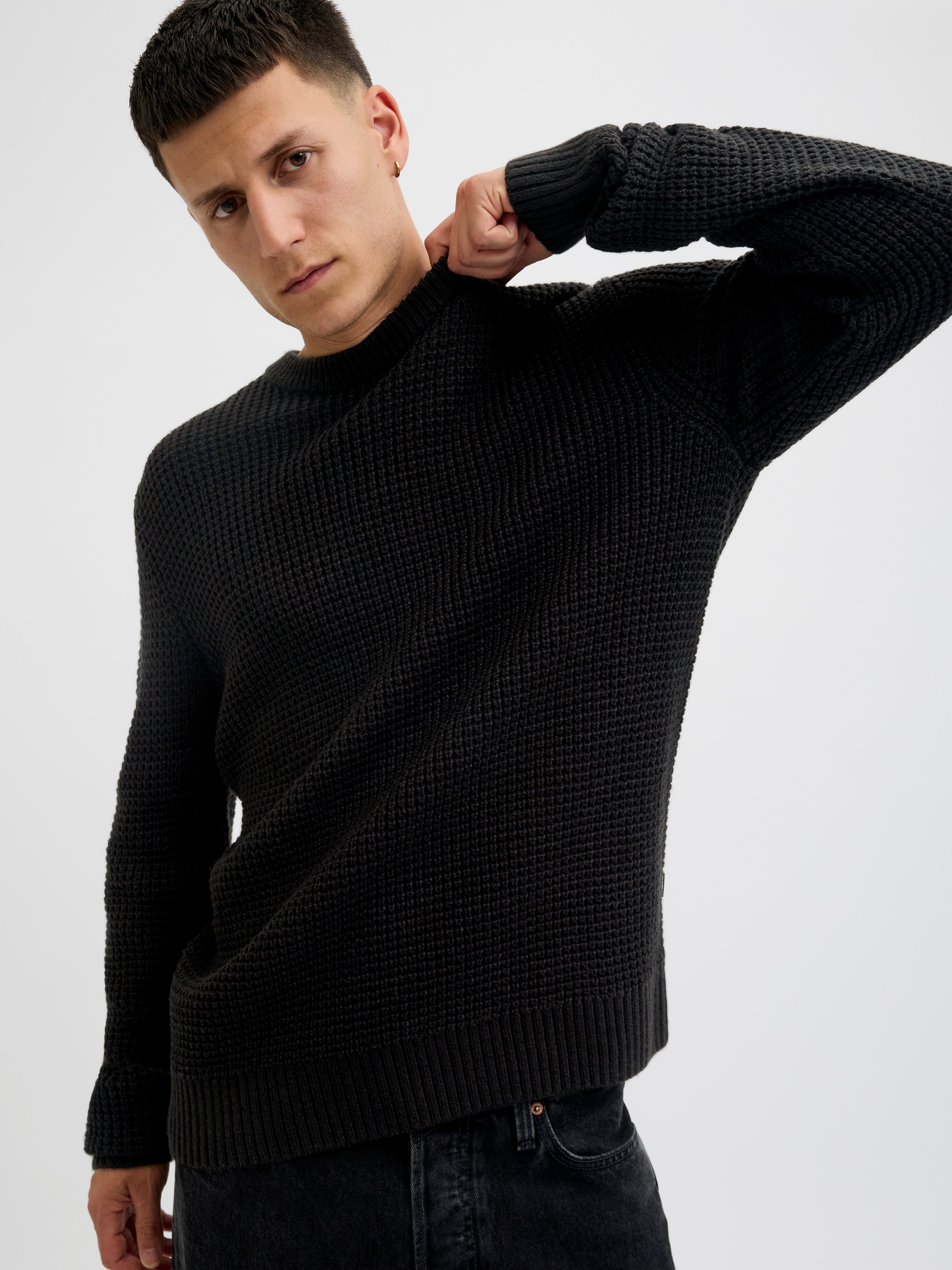 Jack & Jones Strickpullover JJGLOBAL KNIT CREW NECK