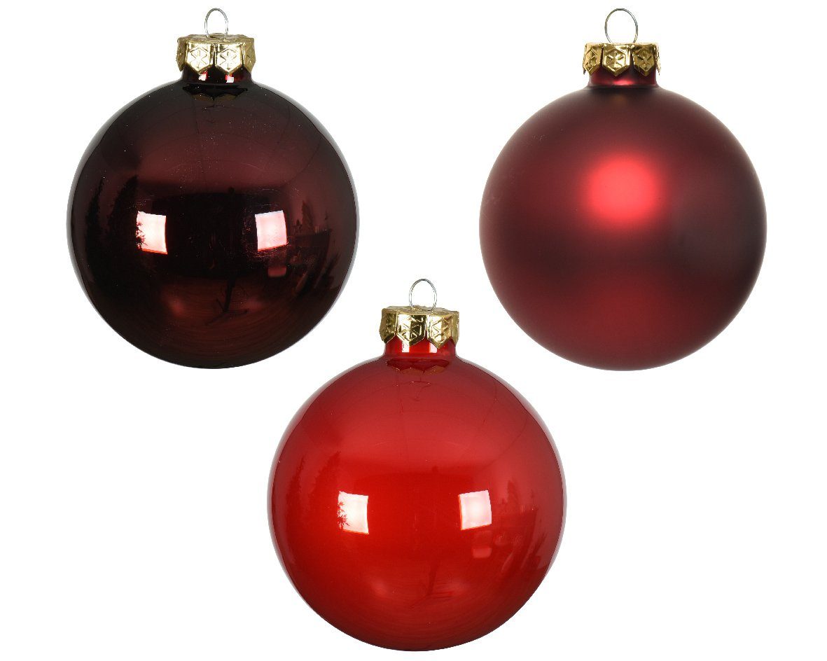 - Stück decorations Weihnachtsbaumkugel, 20 season Ochsenblut 6cm Decoris Kaemingk / Mix x Weihnachtskugeln Glas Rot