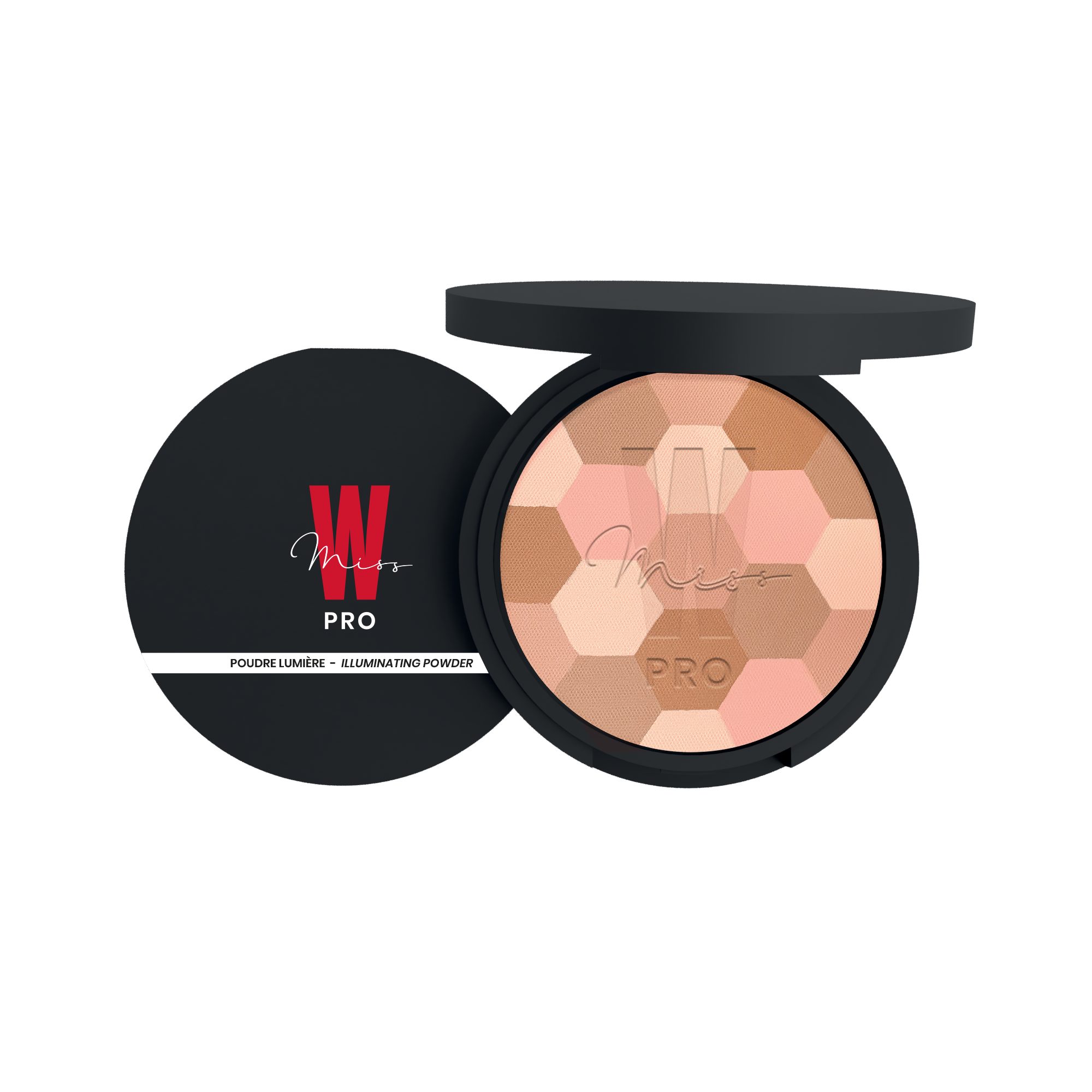 Miss W Pro Make-up Bio-Puder für ein strahlendes Finish, Pflegender Bio-Puder für ein natürliches und strahlendes Hautbild