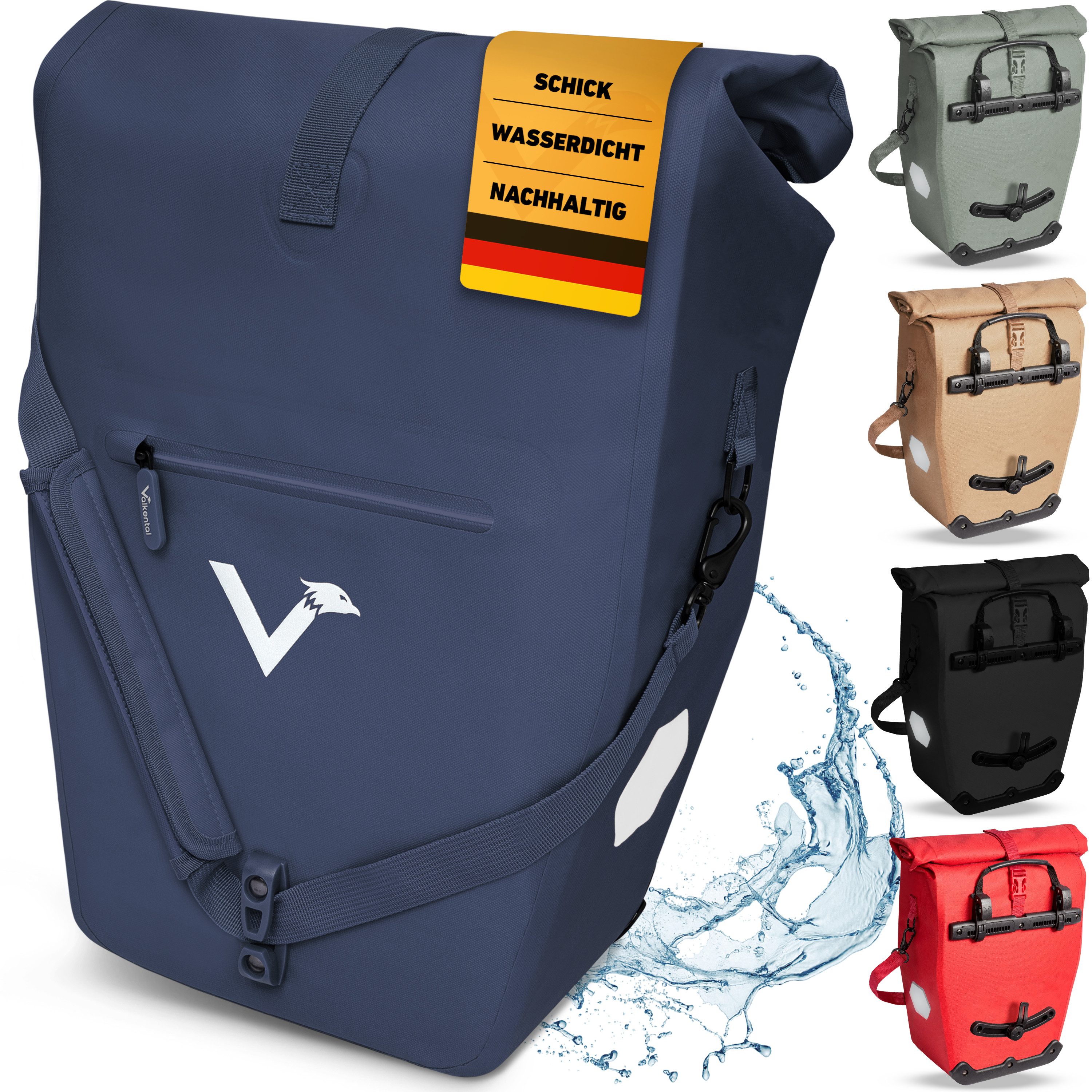 Fahrradtasche Gepäckträgertasche mit Umhängeschlauf