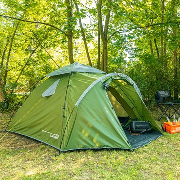 Lumaland Wurfzelt Familienzelt, (ideal für mehr Personen), perfekt für Camping im Wald, in der Natur etc.