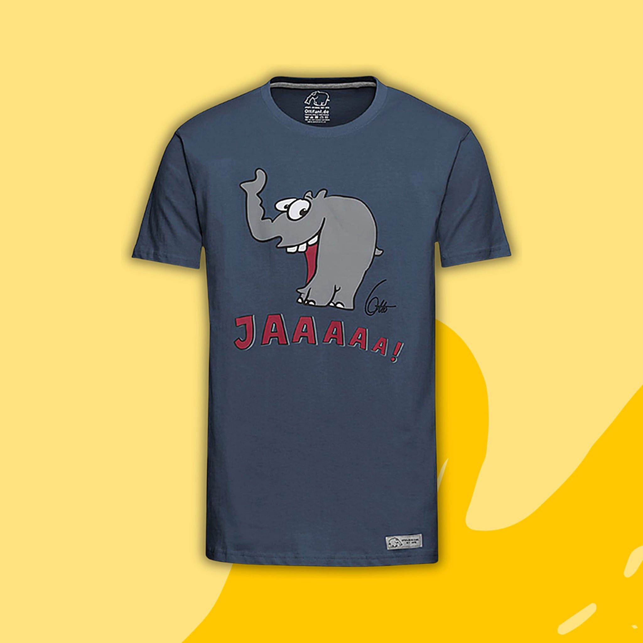 Ottifant Productions GmbH T-Shirt T-Shirt "Lachender Ottifant" Unisex by Otto Waalkes in denim, blau und