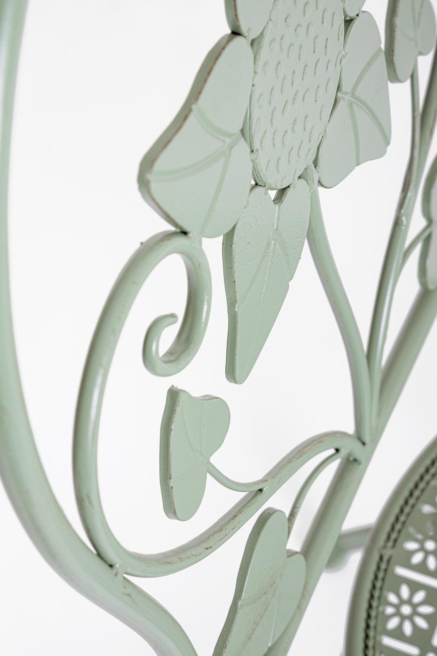 Bizzotto Gartenstuhl Harriet 2er-Set aus Metall, Salbei, Der Stuhl ist klappbar