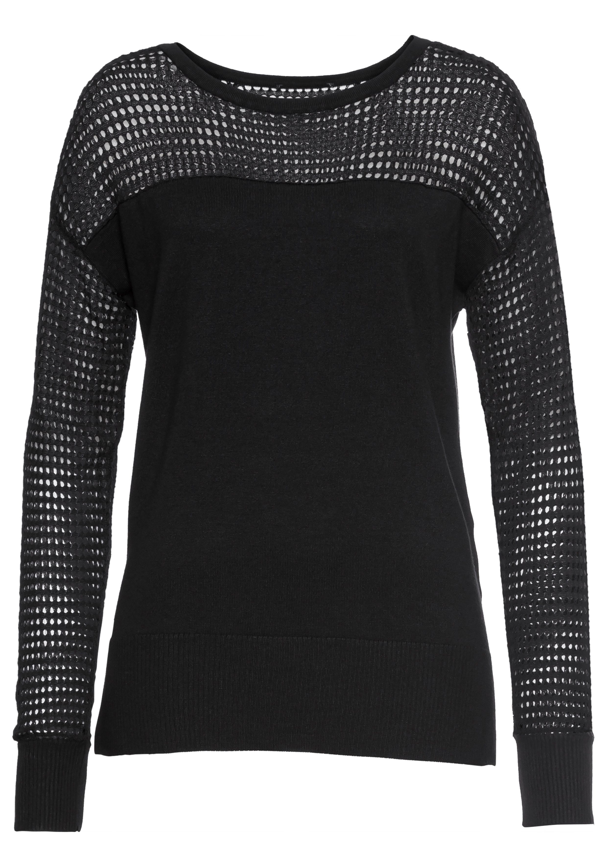 Melrose Ajourpullover mit trendy Lochmuster