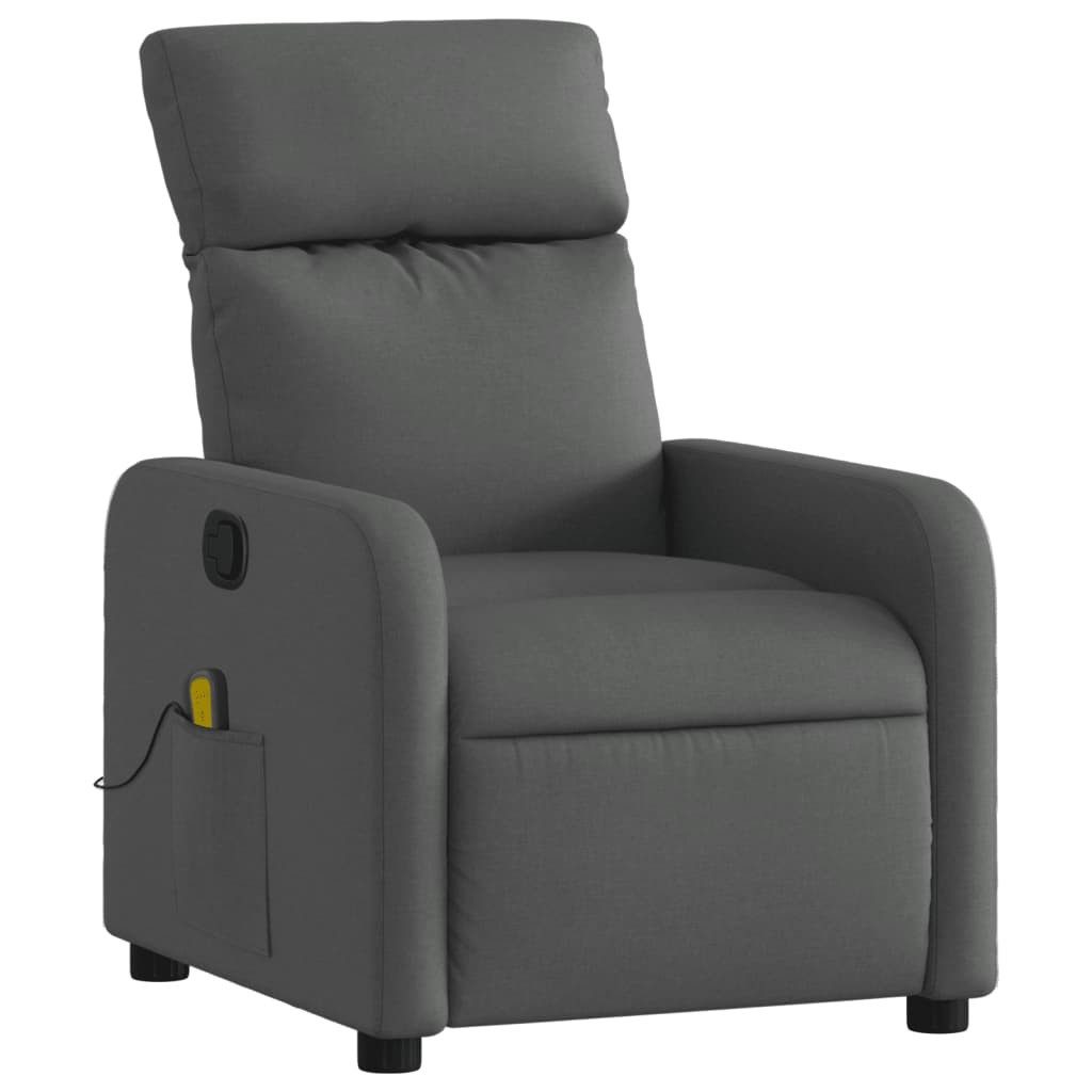 vidaXL Sessel Massagesessel Dunkelgrau Stoff (1-St) günstig online kaufen