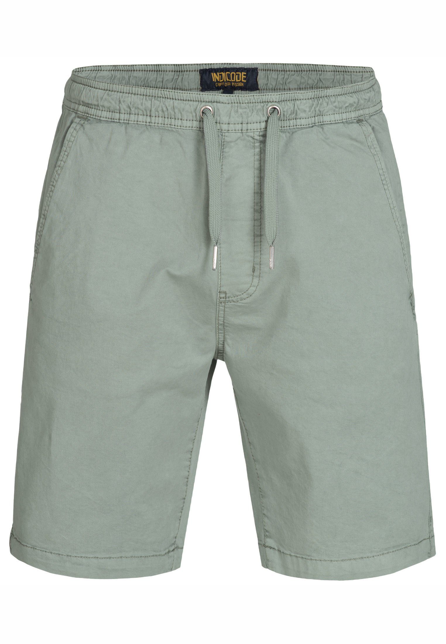 Indicode Chinoshorts Kelowna mit elastischem Bund günstig online kaufen