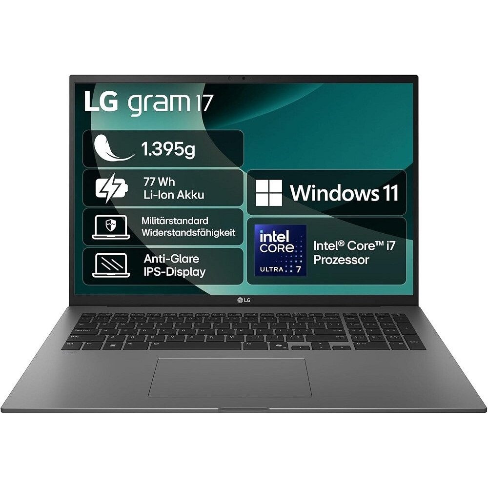 17Z90TL-G.AU8BG gram 17 Laptop Intel Core Ultra 7 17 WQXGA Schwarz Notebook