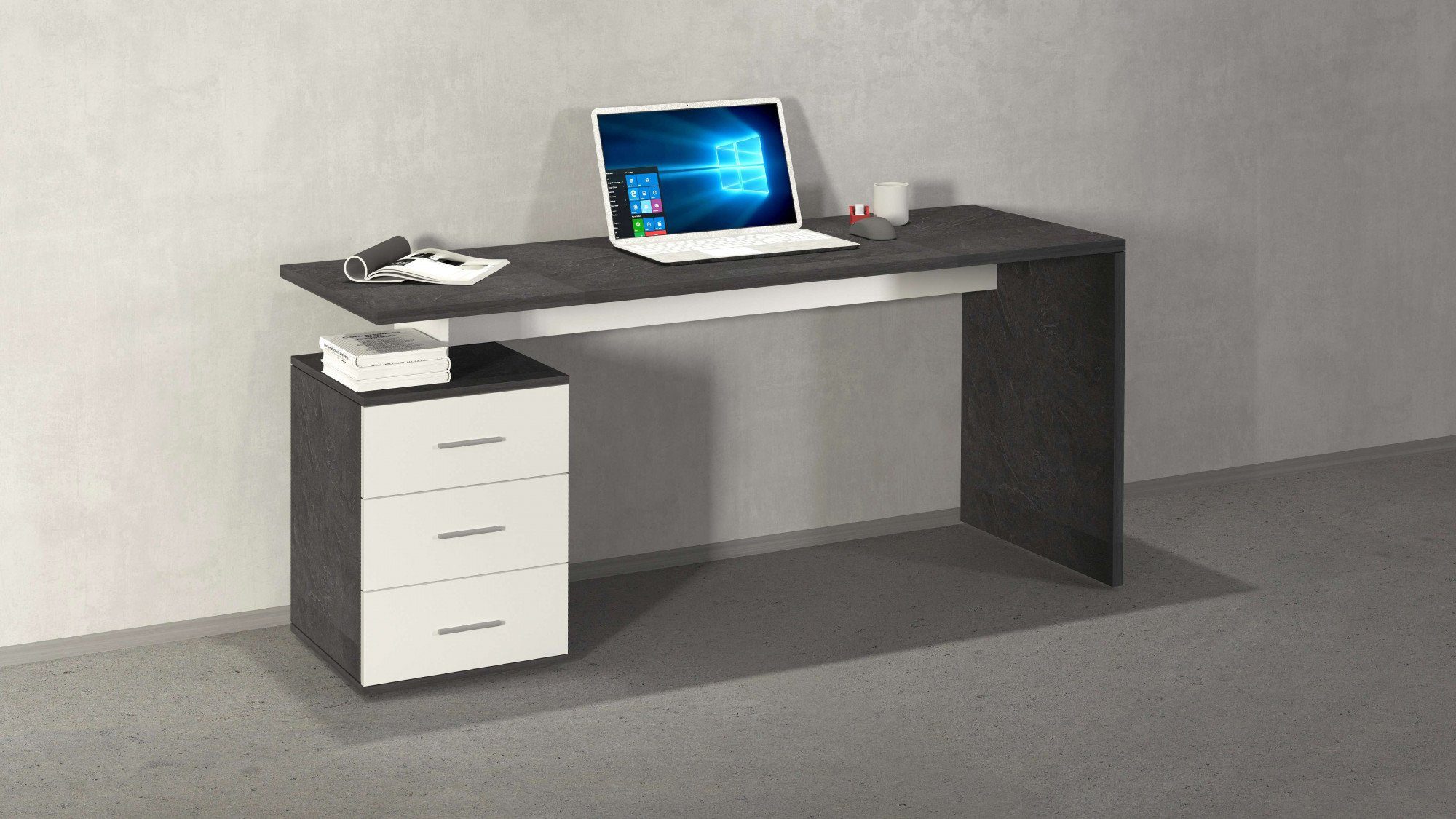 Home affaire Schreibtisch NEW SELINA, hochwertiges ital. Design